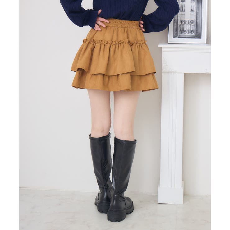 【新色追加】ギャザー2段フレアミニSK | RETRO GIRL | 詳細画像36 