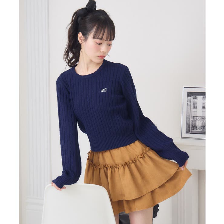 【新色追加】ギャザー2段フレアミニSK | RETRO GIRL | 詳細画像38 