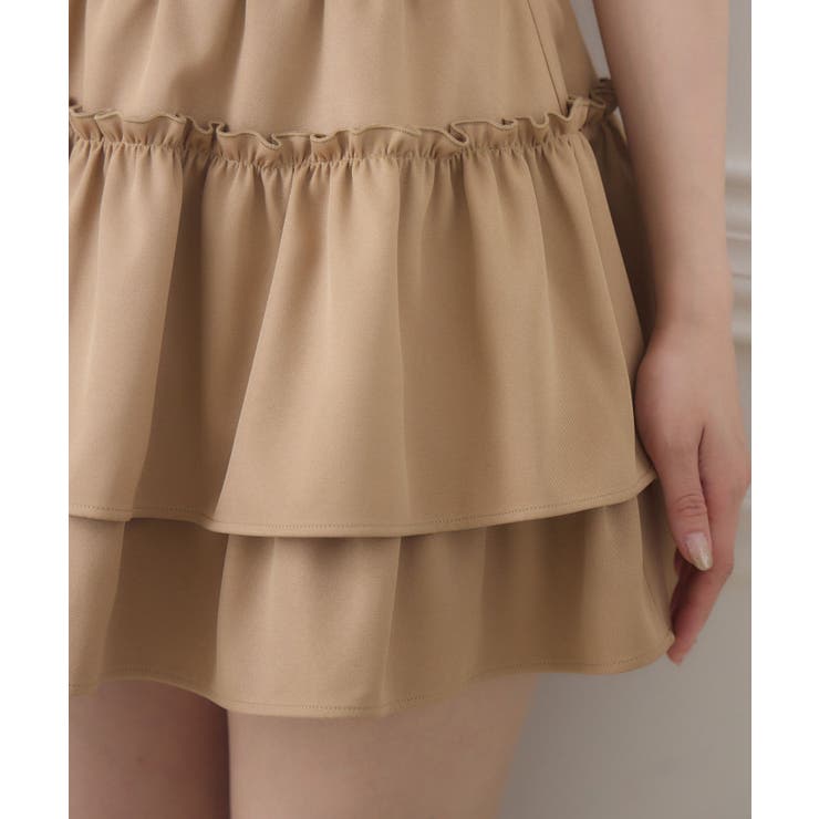 【新色追加】ギャザー2段フレアミニSK | RETRO GIRL | 詳細画像49 