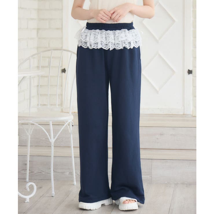 BLU0 | ウエストレーススウェットPT | RETRO GIRL