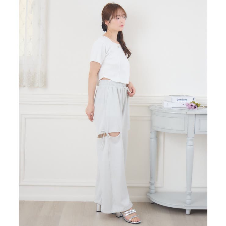 【新色追加】キラキラスウェットPT | RETRO GIRL | 詳細画像3 