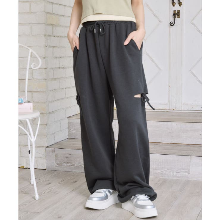 GRY2 | 【新色追加】キラキラスウェットPT | RETRO GIRL