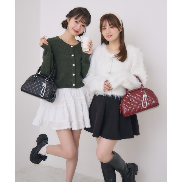 レディーススモールハンドバッグ，チェーンストラップファッション女性ティーンガール チュールマルチウェイストラップ|casita | RETRO GIRL ONLINE