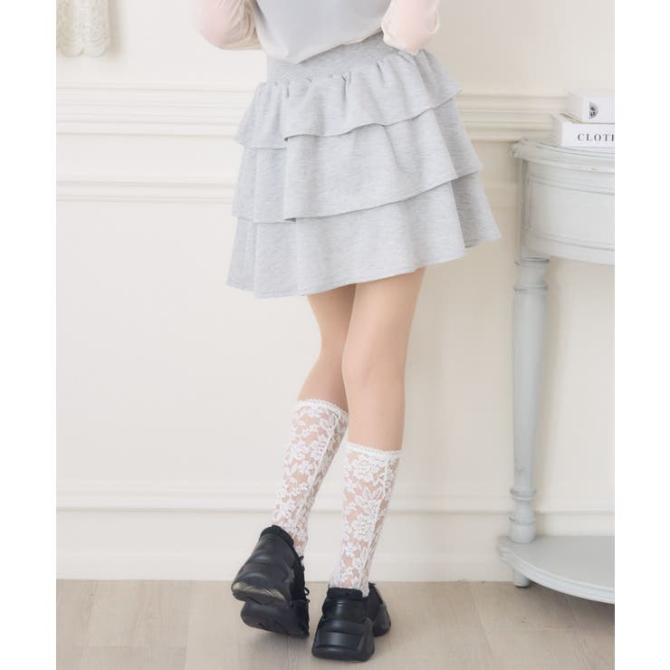 裏毛ティアードミニSK | RETRO GIRL | 詳細画像10 