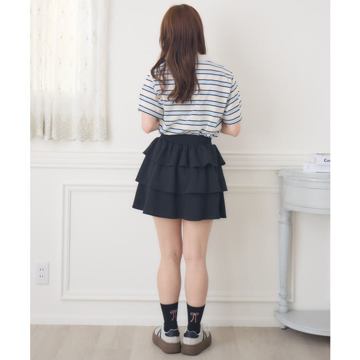 裏毛ティアードミニSK | RETRO GIRL | 詳細画像24 