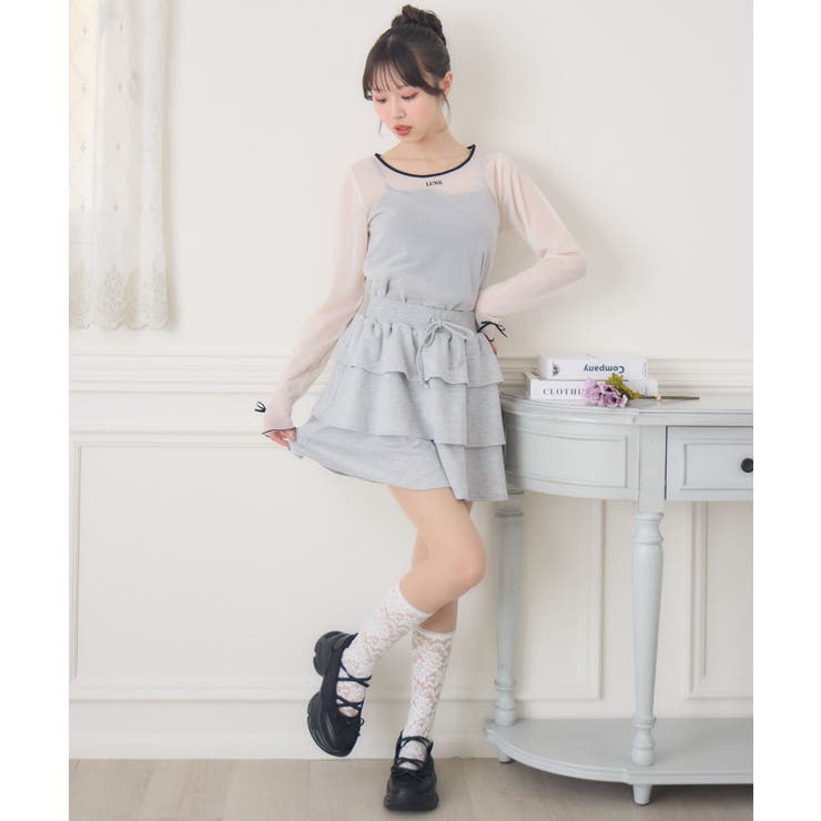 裏毛ティアードミニSK | RETRO GIRL | 詳細画像3 