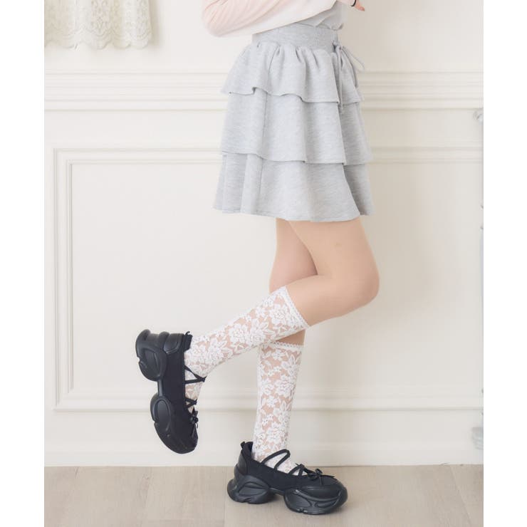 裏毛ティアードミニSK | RETRO GIRL | 詳細画像8 