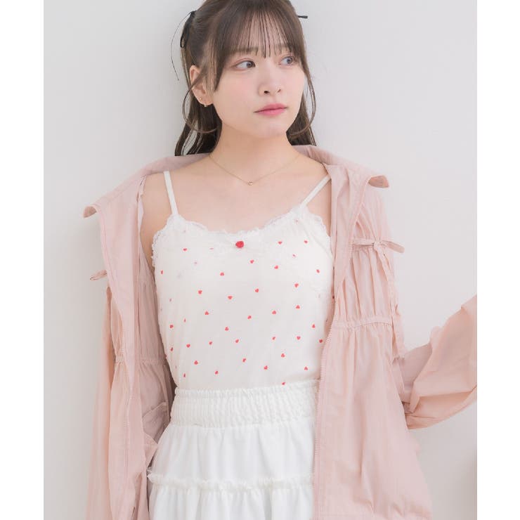 P/RED | 【新色追加】アソートレース付きキャミ | RETRO GIRL