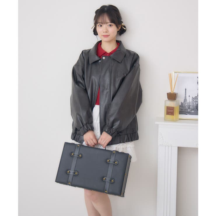 立体ロゴFレザーBZ | RETRO GIRL | 詳細画像10 