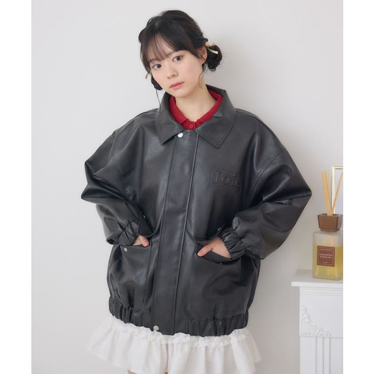 立体ロゴFレザーBZ | RETRO GIRL | 詳細画像11 