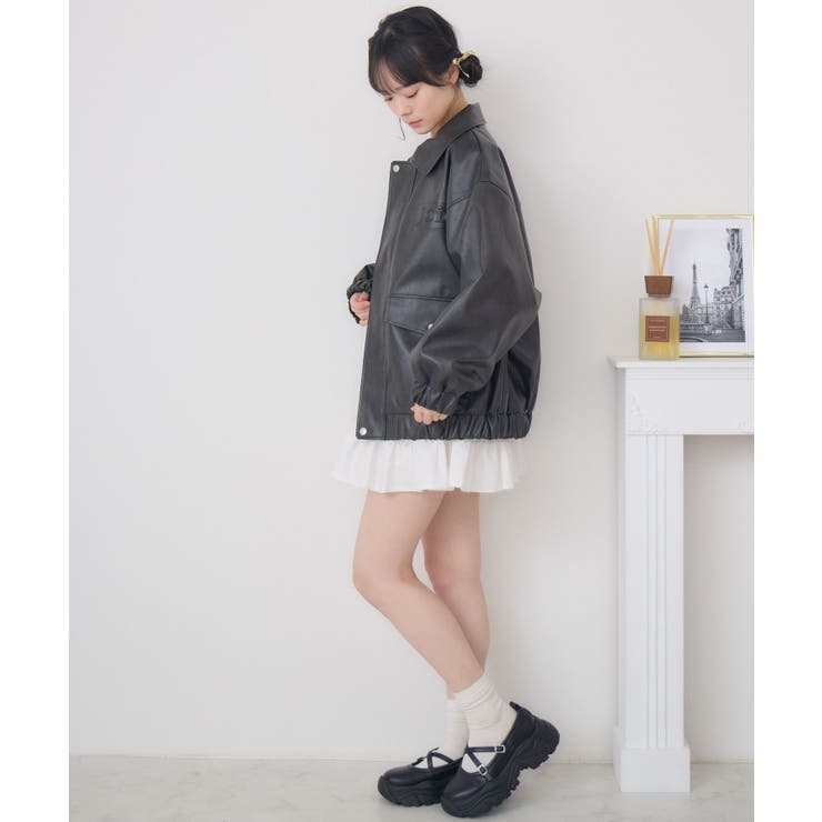 立体ロゴFレザーBZ | RETRO GIRL | 詳細画像14 