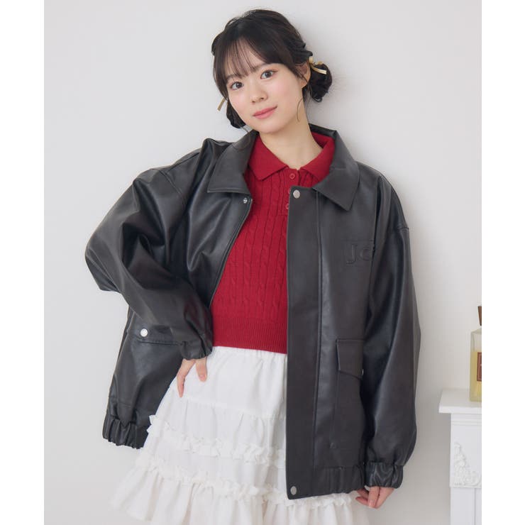 立体ロゴFレザーBZ | RETRO GIRL | 詳細画像16 