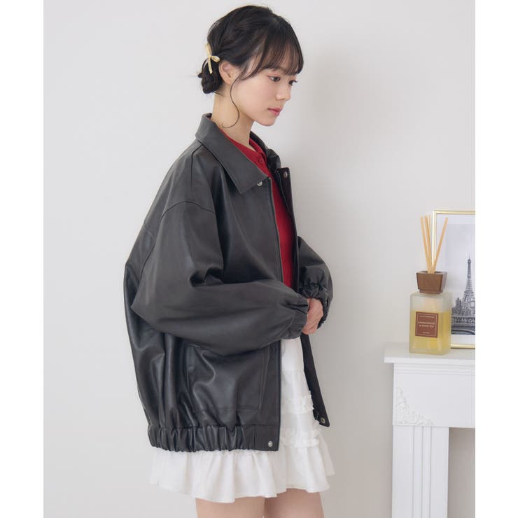 立体ロゴFレザーBZ | RETRO GIRL | 詳細画像17 