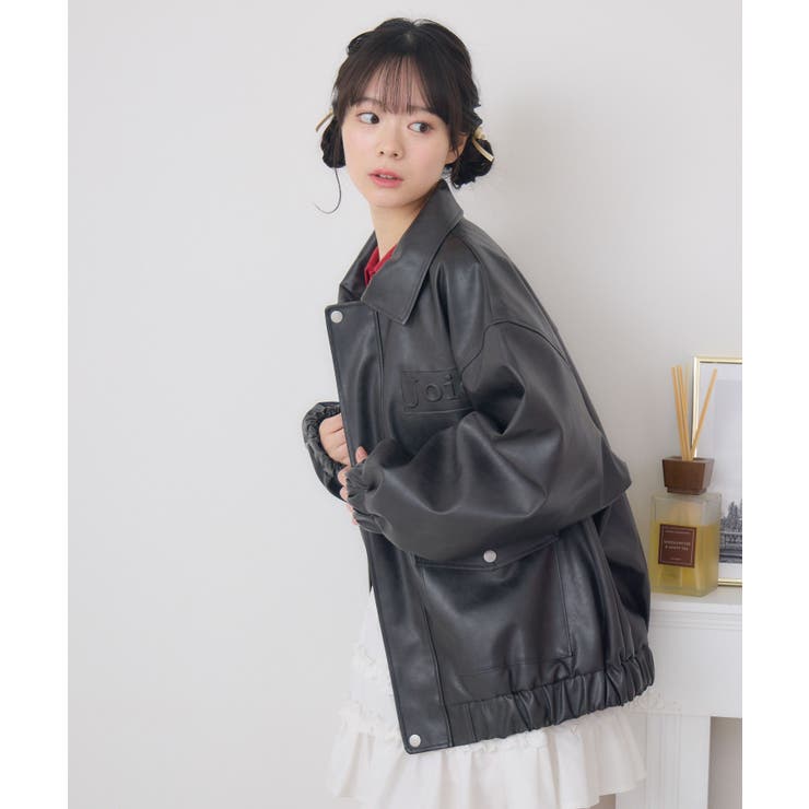 立体ロゴFレザーBZ | RETRO GIRL | 詳細画像18 