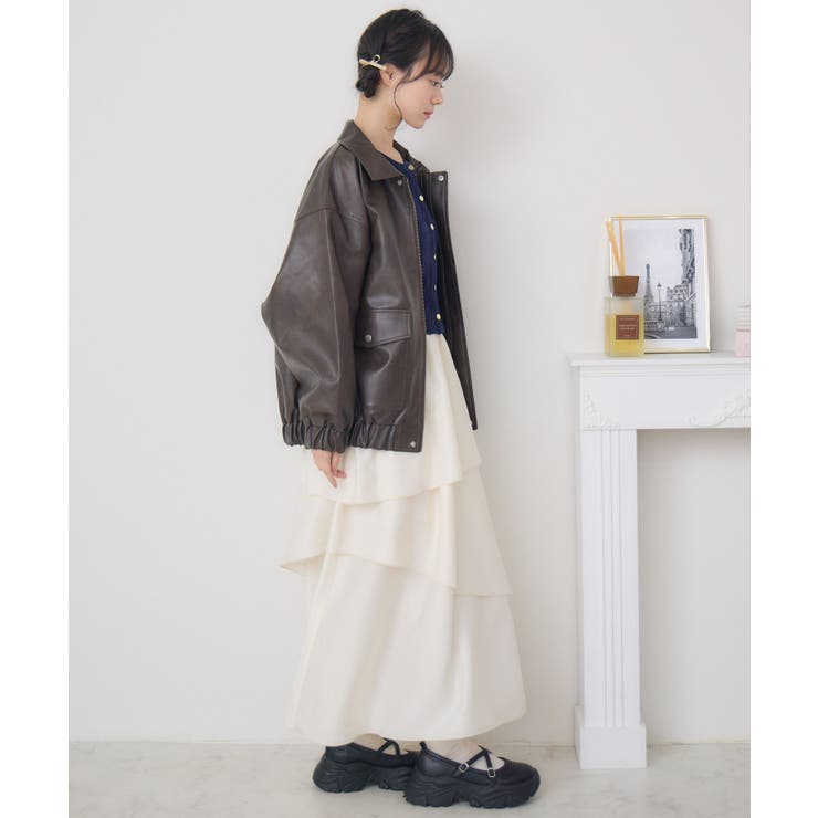 立体ロゴFレザーBZ | RETRO GIRL | 詳細画像22 