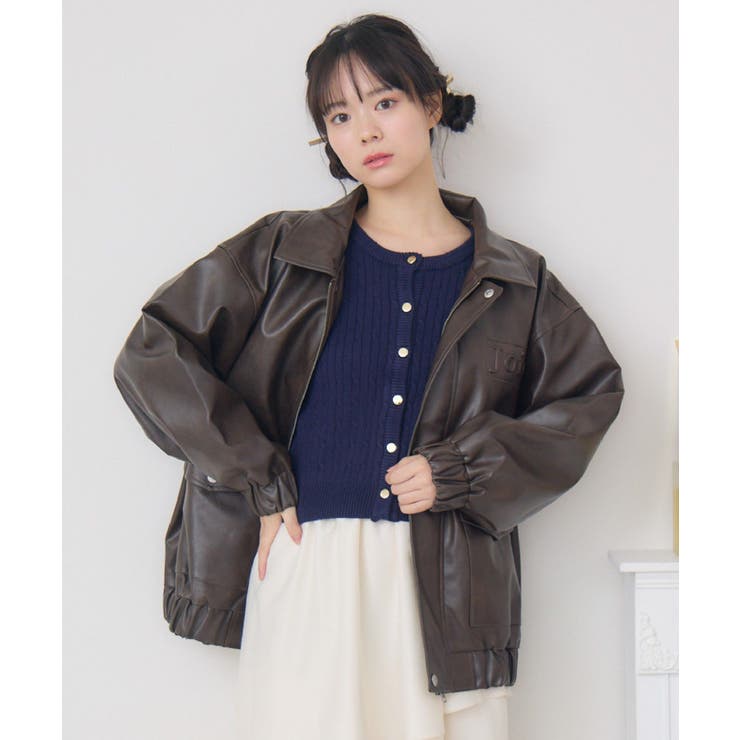 立体ロゴFレザーBZ | RETRO GIRL | 詳細画像24 