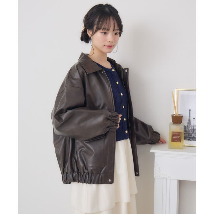 立体ロゴFレザーBZ | RETRO GIRL | 詳細画像25 