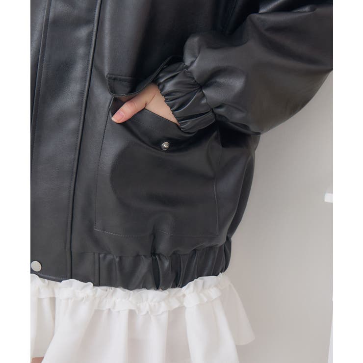 立体ロゴFレザーBZ | RETRO GIRL | 詳細画像34 