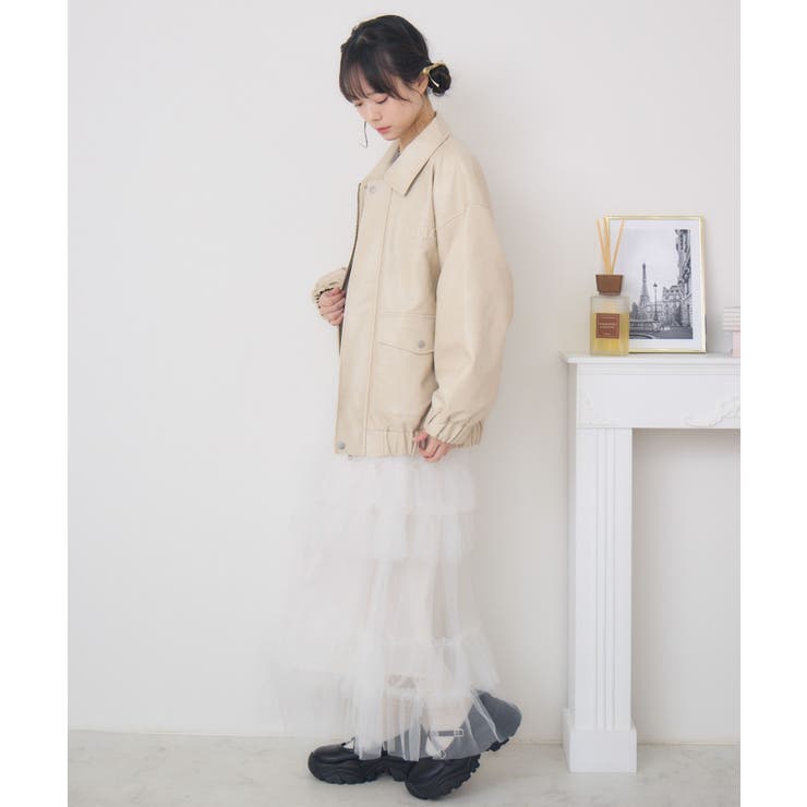 立体ロゴFレザーBZ | RETRO GIRL | 詳細画像4 