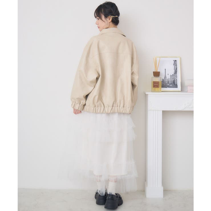 立体ロゴFレザーBZ | RETRO GIRL | 詳細画像5 