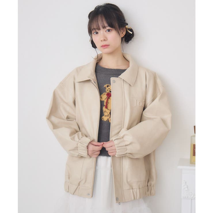 立体ロゴFレザーBZ | RETRO GIRL | 詳細画像6 