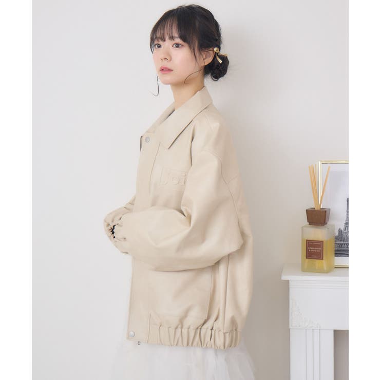 立体ロゴFレザーBZ | RETRO GIRL | 詳細画像8 