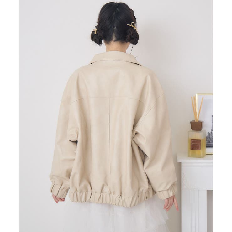 立体ロゴFレザーBZ | RETRO GIRL | 詳細画像9 