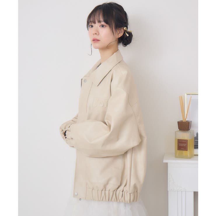 WHT4 | 立体ロゴFレザーBZ | RETRO GIRL