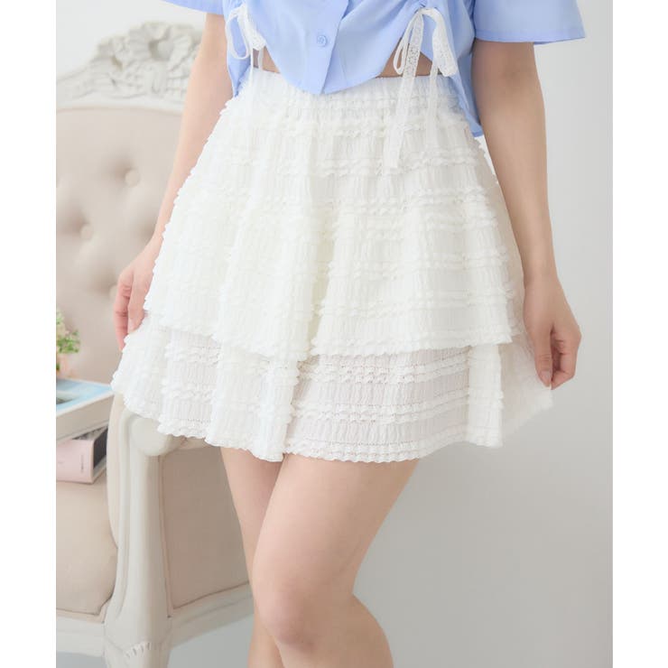 WHT2 | レースフリルミニSK | RETRO GIRL