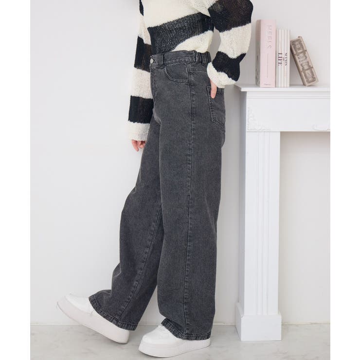 ステッチ刺繍デニムPT[品番：RTGW0008728]｜RETRO GIRL（レトロ