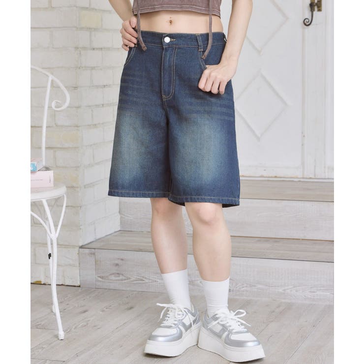 BLU2 | バミューダデニムPT | RETRO GIRL