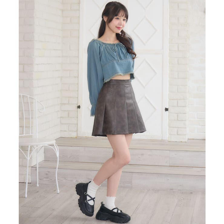 ヴィンテージFレザーミニSK | RETRO GIRL | 詳細画像12 