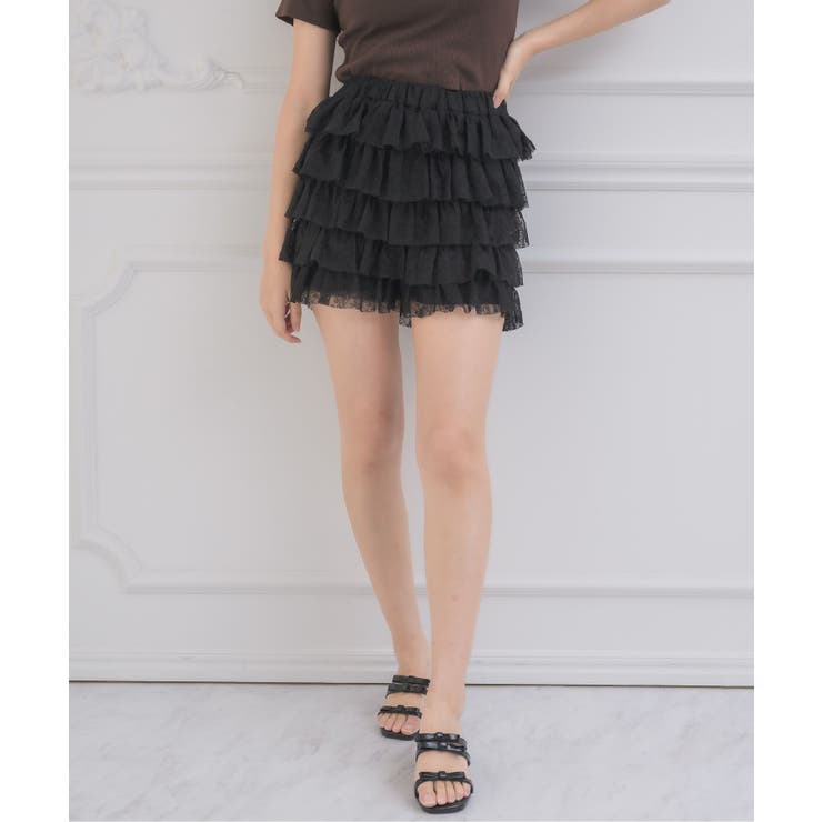 BLK1 | ティアードフリルSPT | RETRO GIRL
