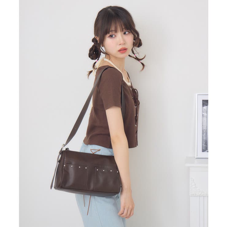 スタッズ付ショルダーBAG | RETRO GIRL | 詳細画像13 
