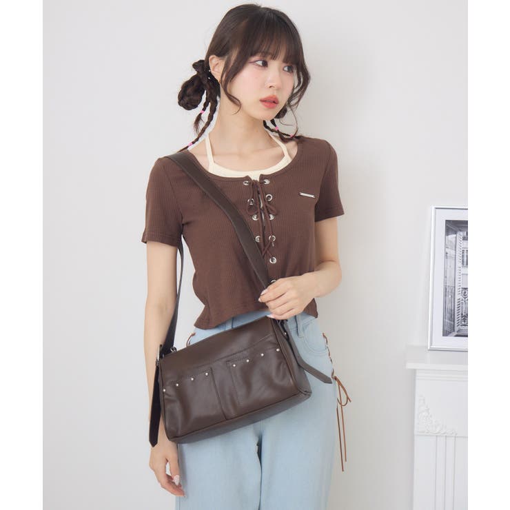 スタッズ付ショルダーBAG | RETRO GIRL | 詳細画像14 
