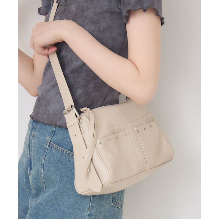 スタッズ付ショルダーBAG | RETRO GIRL | 詳細画像7 