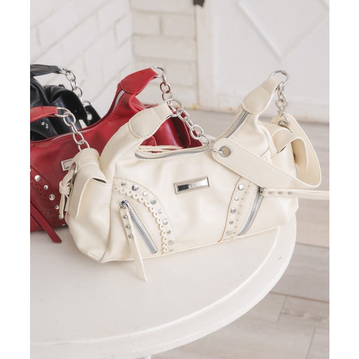 WHT2 | スタッズデザインバッグ | RETRO GIRL