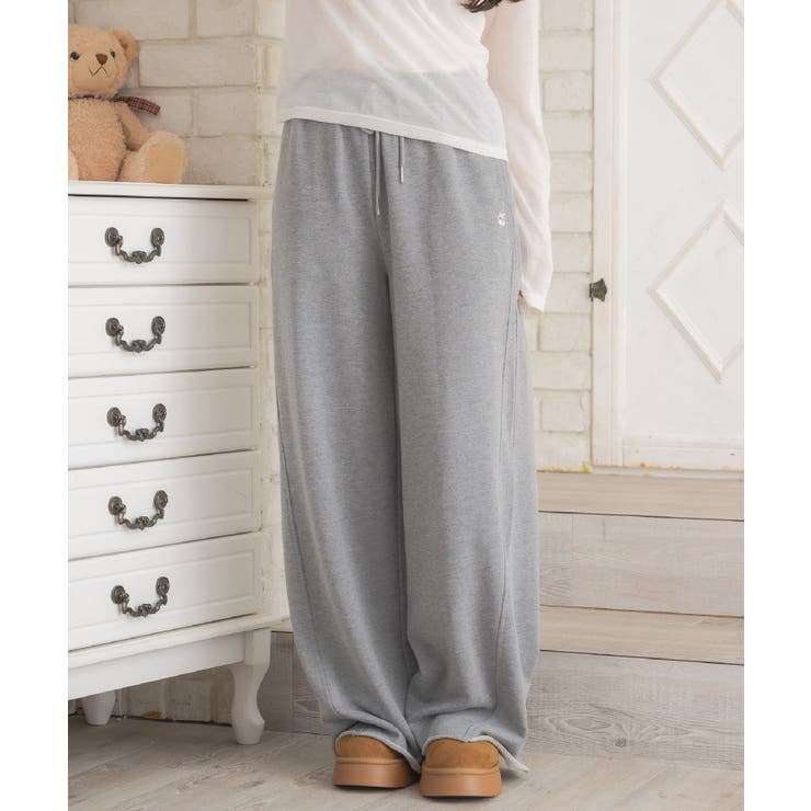 GRY0 | ワイドスウェットPT | RETRO GIRL