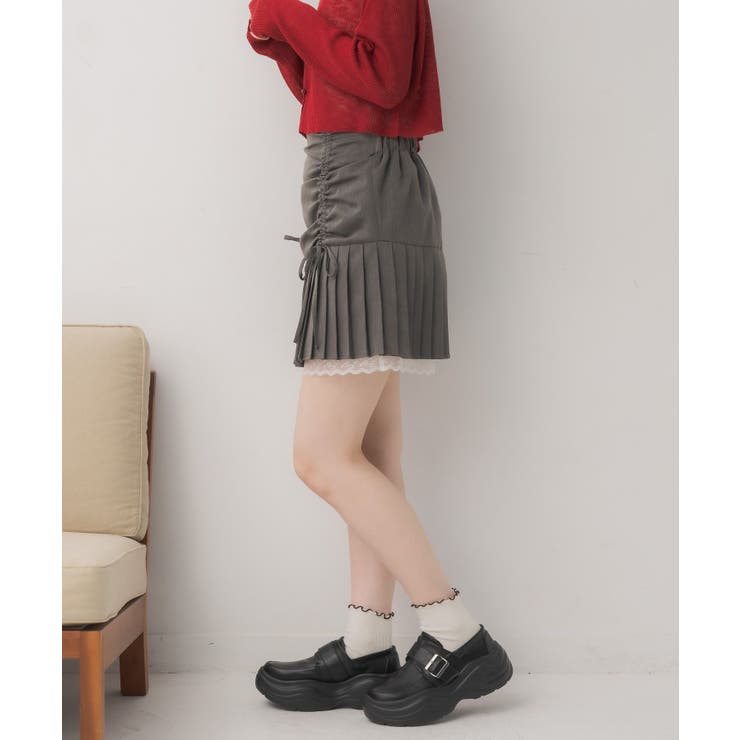 シャーリングプリーツミニSK | RETRO GIRL | 詳細画像10 