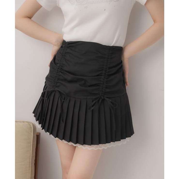 シャーリングプリーツミニSK | RETRO GIRL | 詳細画像13 