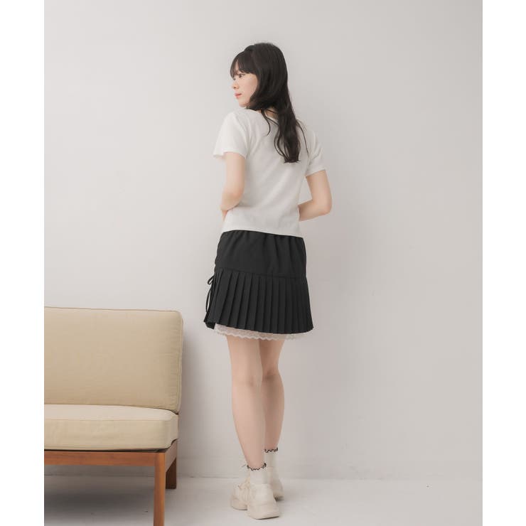 シャーリングプリーツミニSK | RETRO GIRL | 詳細画像16 