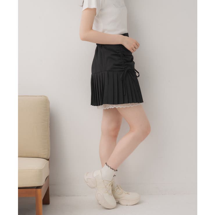 シャーリングプリーツミニSK | RETRO GIRL | 詳細画像19 