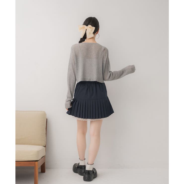 シャーリングプリーツミニSK | RETRO GIRL | 詳細画像29 