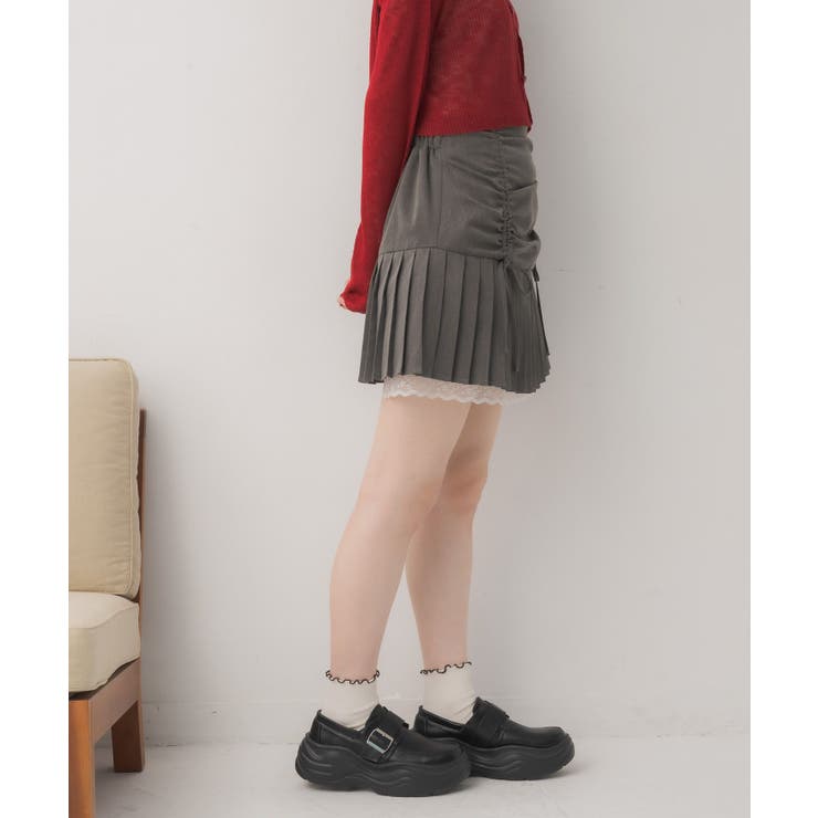 シャーリングプリーツミニSK | RETRO GIRL | 詳細画像8 