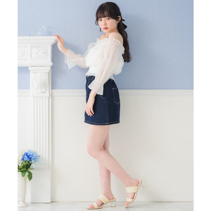 シャーリングパールBL ブラウス オフショルダー | RETRO GIRL | 詳細画像12 