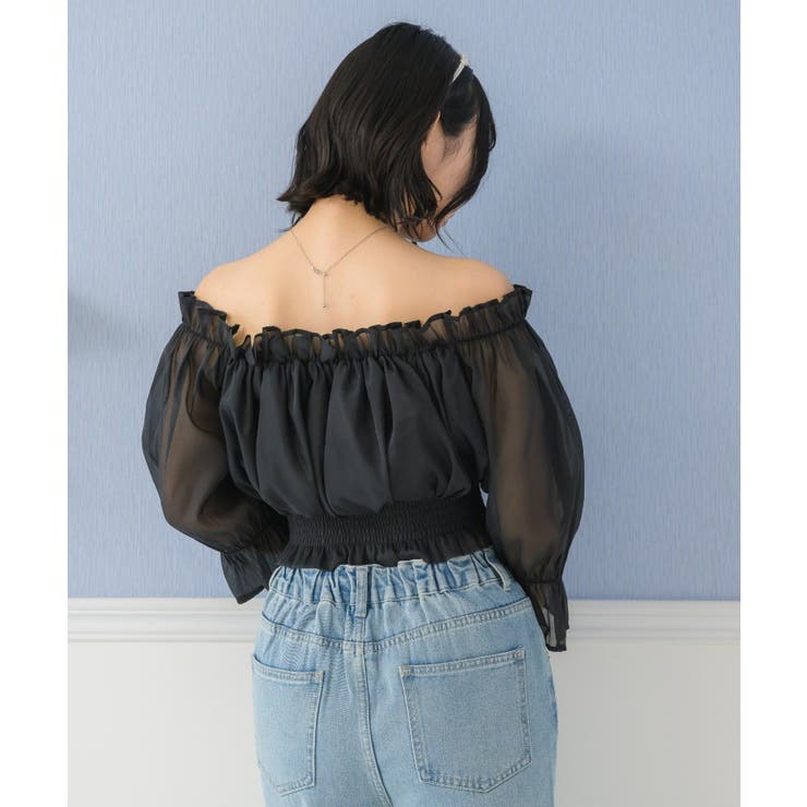 シャーリングパールBL ブラウス オフショルダー | RETRO GIRL | 詳細画像17 