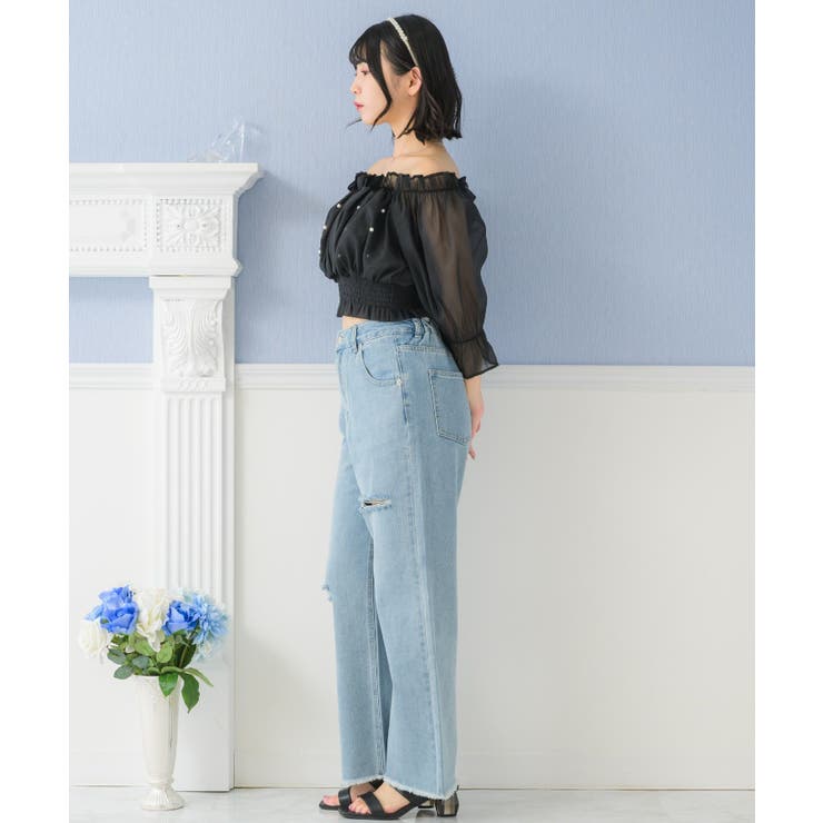 シャーリングパールBL ブラウス オフショルダー | RETRO GIRL | 詳細画像20 