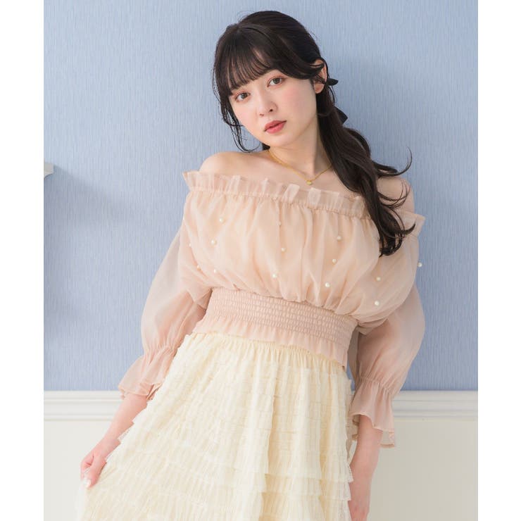 シャーリングパールBL ブラウス オフショルダー | RETRO GIRL | 詳細画像22 