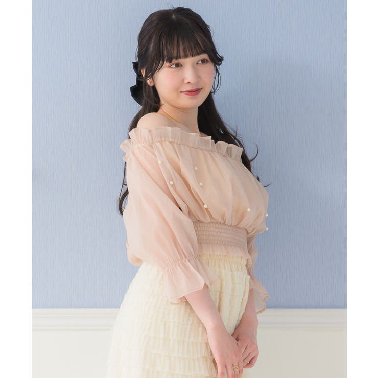 シャーリングパールBL ブラウス オフショルダー | RETRO GIRL | 詳細画像23 