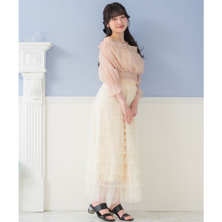 シャーリングパールBL ブラウス オフショルダー | RETRO GIRL | 詳細画像26 